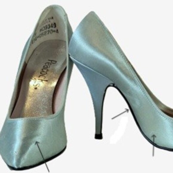 Vtg 1950s Blue Frost Pumps 5 NOS - Picture 2 of 7